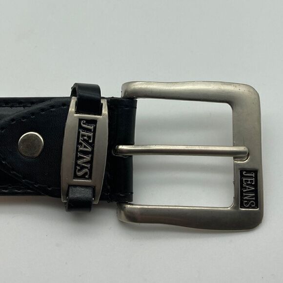 JEANS Men’s Genuine Leather Belt Black Color Size XXXL-50/29668 - Picture 4 of 6